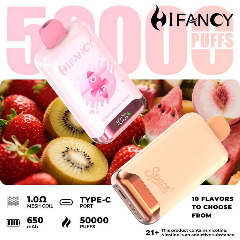 Hifancy Space 50000, designerski e-papieros z ekranem, kolorowy vape na imprezę - Chiny dostosowane do Hifancy Space 50k producenci, Factory - cena ...
