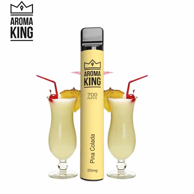 Pina Colada vape, egzotyczny drink e-papieros, ananas kokos smak vape, zmrożony koktajl parowy - E-papieros Jednorazowy Aroma King 700 Pinacolada – aleChmura