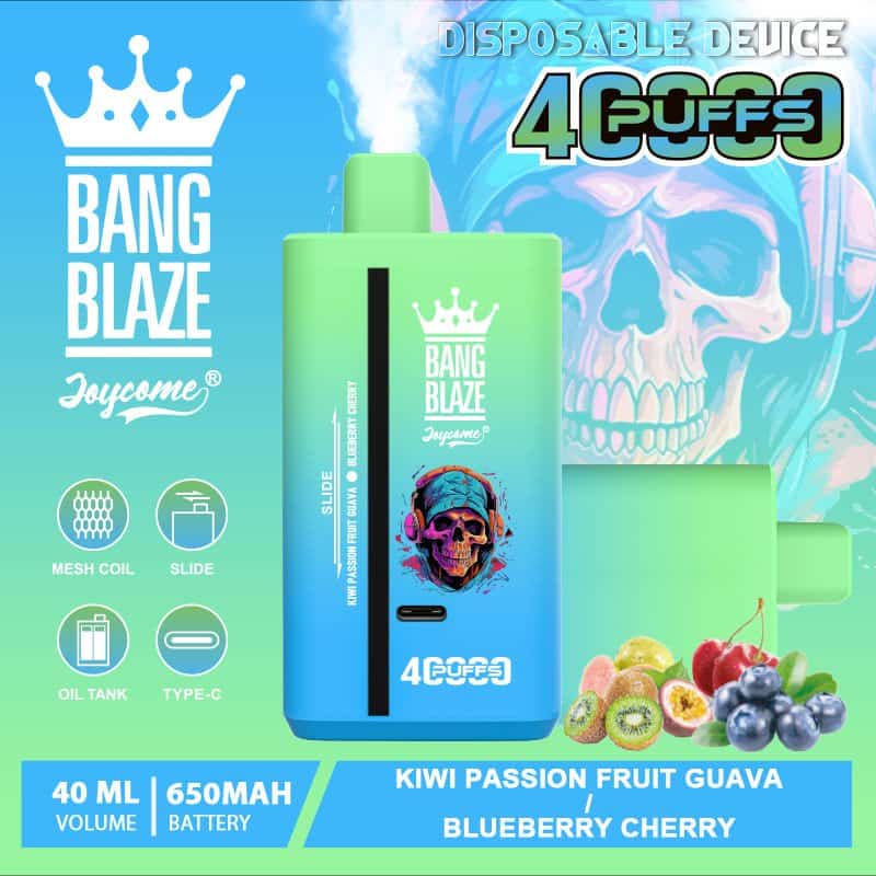 Bang Blaze 40000 przekrój, Dual Mesh Coil diagram, wewnętrzna budowa e-papierosa, dwa zbiorniki vape, system podwójnych grzałek - Bang Blaze 40000 Puffs Dual Smak: Czy to rewolucja w 2026 roku?! -