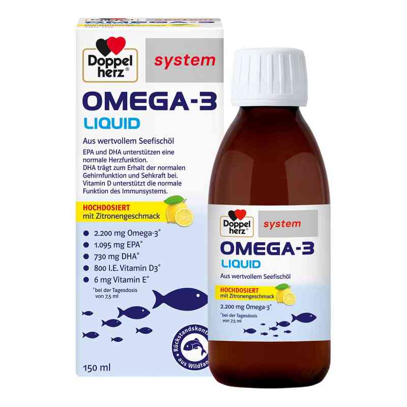 niebezpieczeństwo liquidu dla dzieci, zagrożenie e-liquidu dla zwierząt domowych, butelka liquidu ostrzeżenie - Doppelherz Omega-3 Liquid system 150 ml kup online