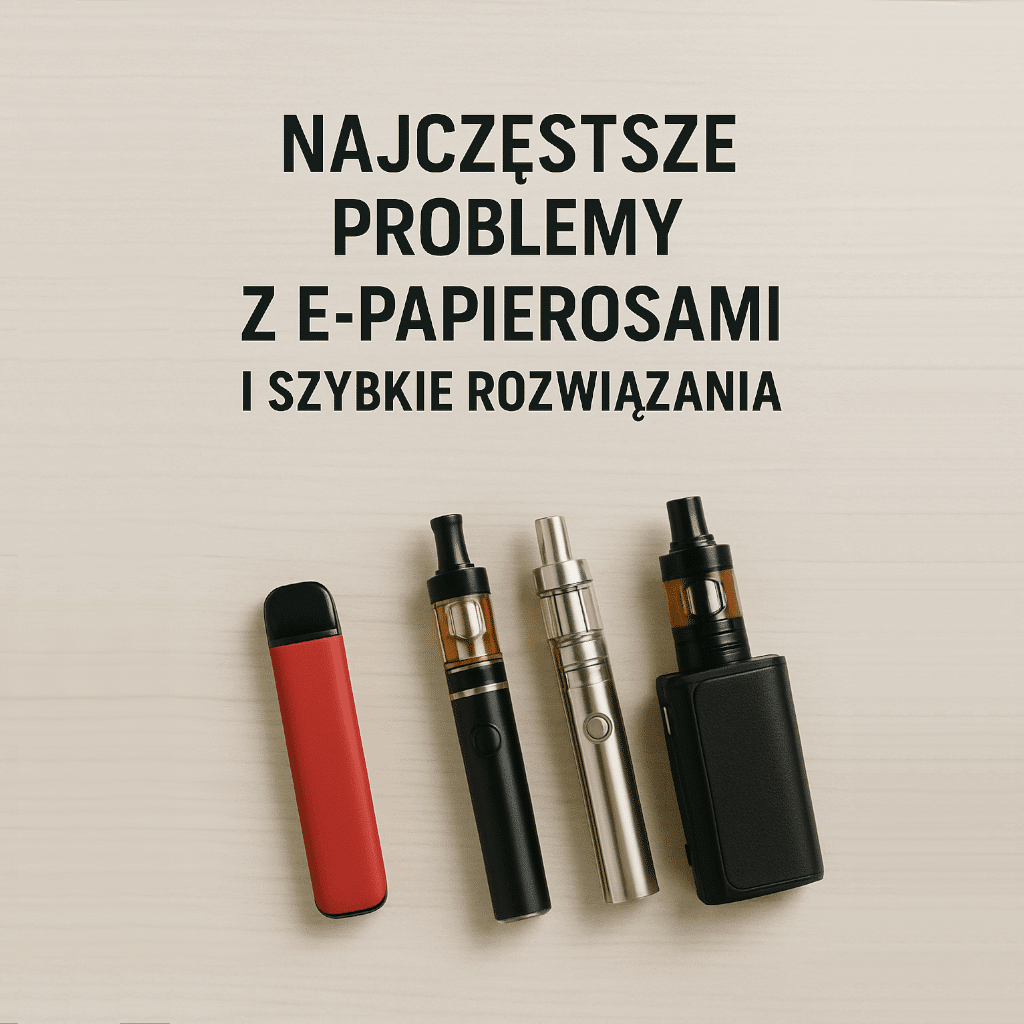 uszkodzony e-papieros piasek, zatkana grzałka vape, porysowany ekran e-papierosa - Najczęstsze problemy z e-papierosami i szybkie rozwiązania