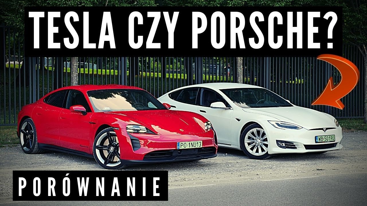 porównanie Porsche Tesla luksusowe samochody wybór dylemat vape - Porównanie PORSCHE TAYCAN do TESLI MODEL S | Co wybrać?