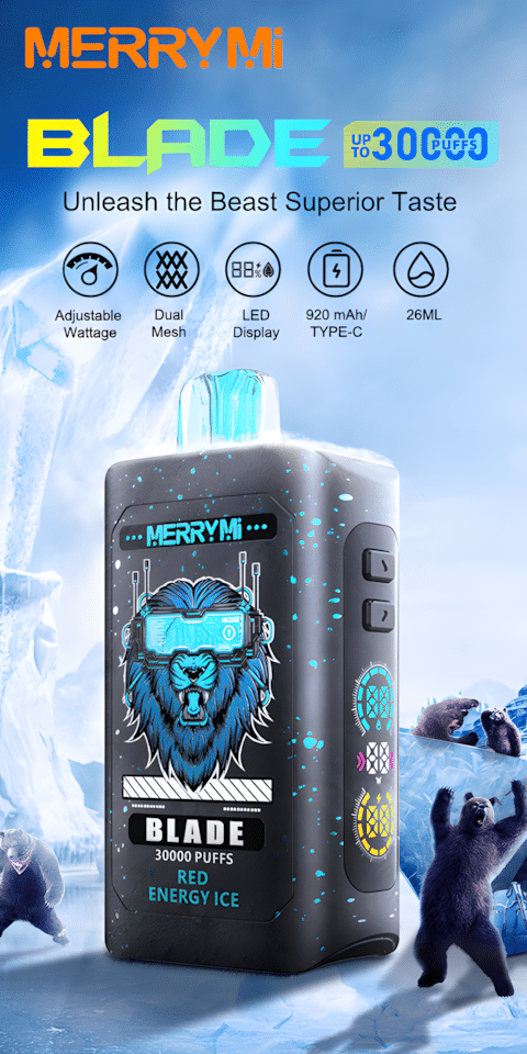 Merrymi Blade 30000 Puffs – E Papieros 30k Dla Wymagających Użytkowników