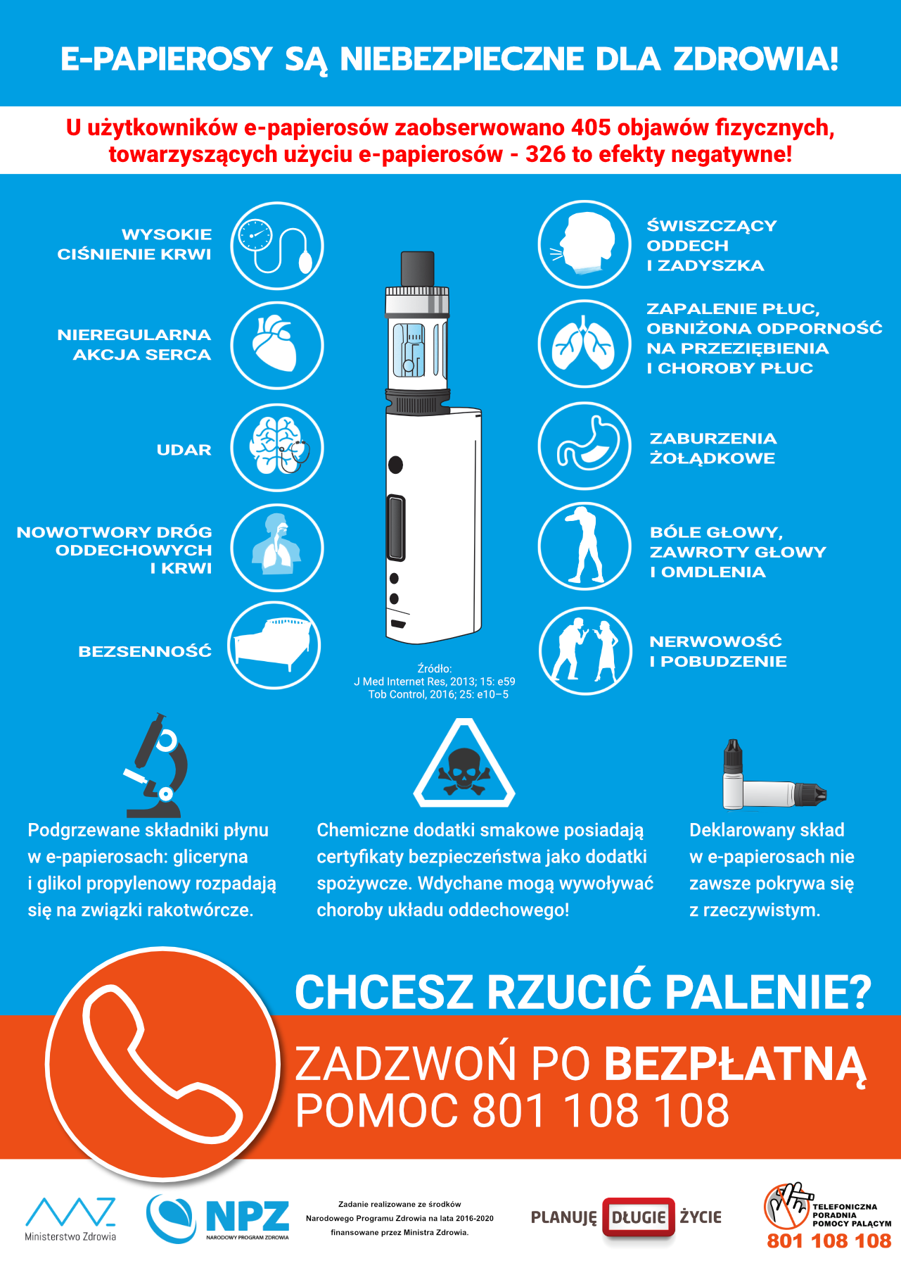 Grafika przedstawiająca e-papieros beznikotynowy prześlizgujący się przez pęknięcie w murze lub przez furtkę w przepisach prawnych, symbolizując lukę prawną.