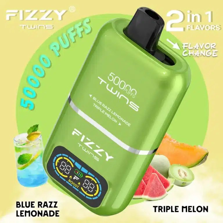 Fizzy Twins 50k Blue Razz Lemonade Triple Melon 2