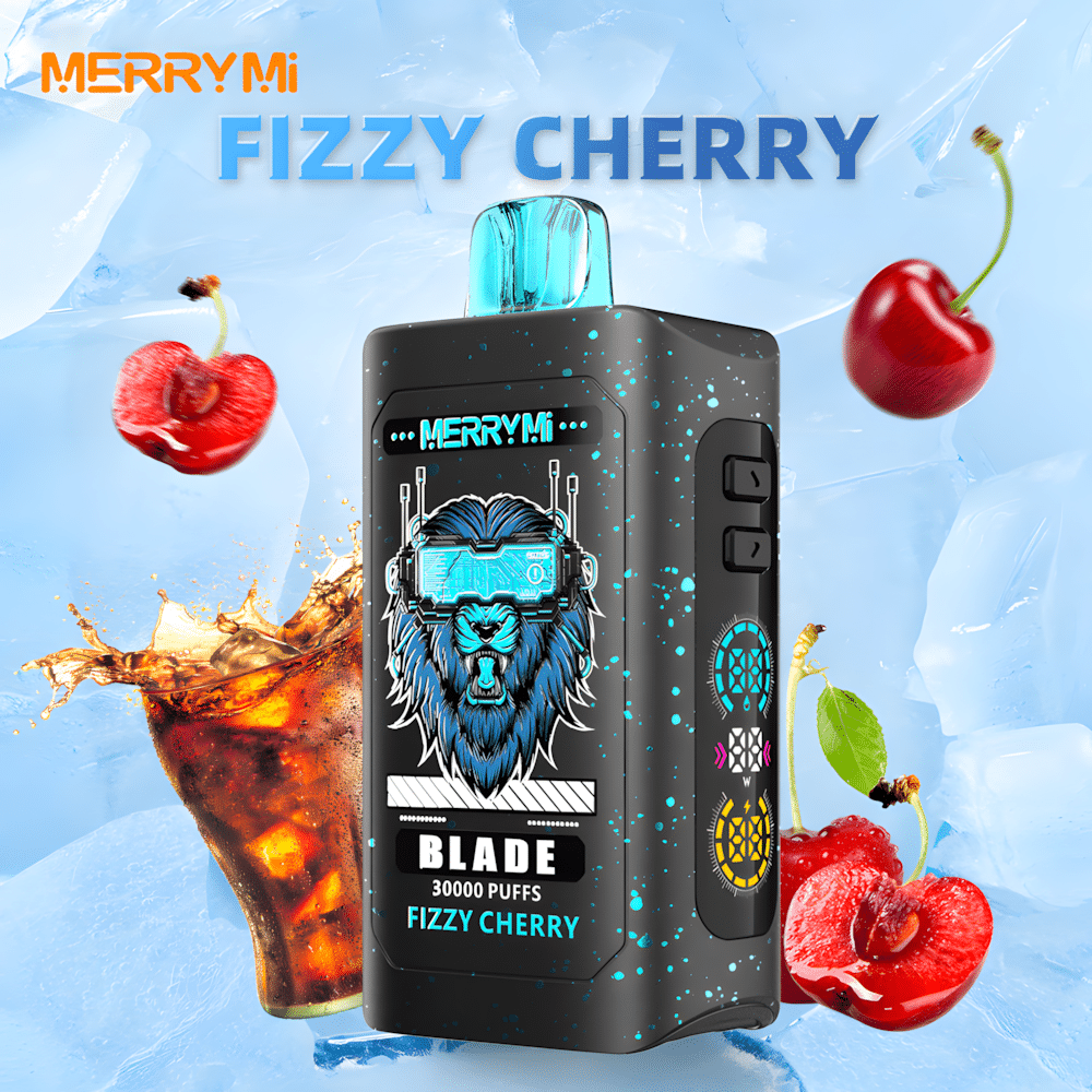 Baner MerryMi Blade 30000 Fizzy Cherry z wiśniami i motywem napoju