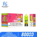 Fumot Eco 4in1 80K Puffs – E-Papieros 4w1 z Wyświetlaczem (26ml) - obrazek 3